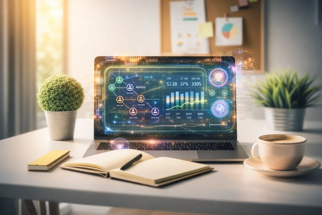 How can AI help Google Ads with advanced data analysis, user journey insights, and performance optimization